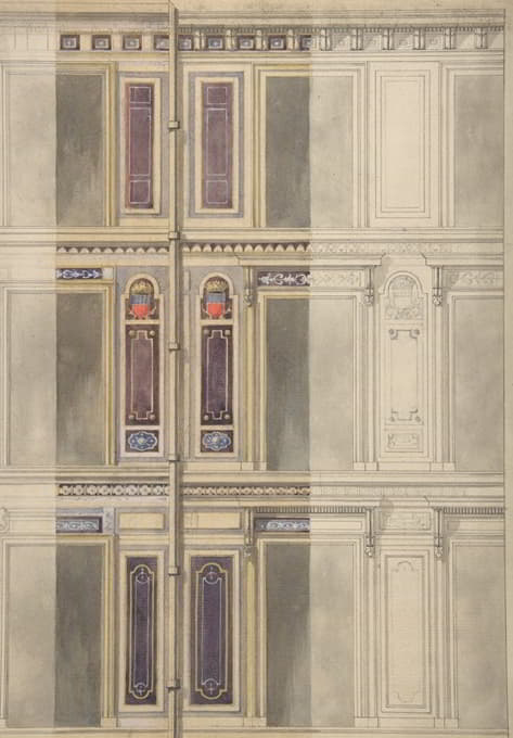 Jules-Edmond-Charles Lachaise - Designs for three windowed storeys