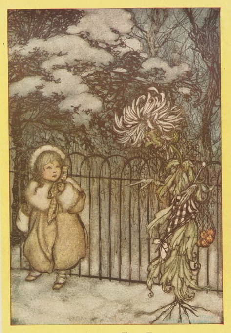 Arthur Rackham - A chrysanthemum heard her, and said pointedly, ‘Hoity-toity, what is this’