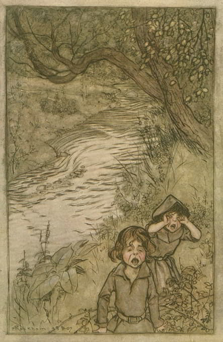 Arthur Rackham - Wandering about and ‘boo-hoo’-ing.
