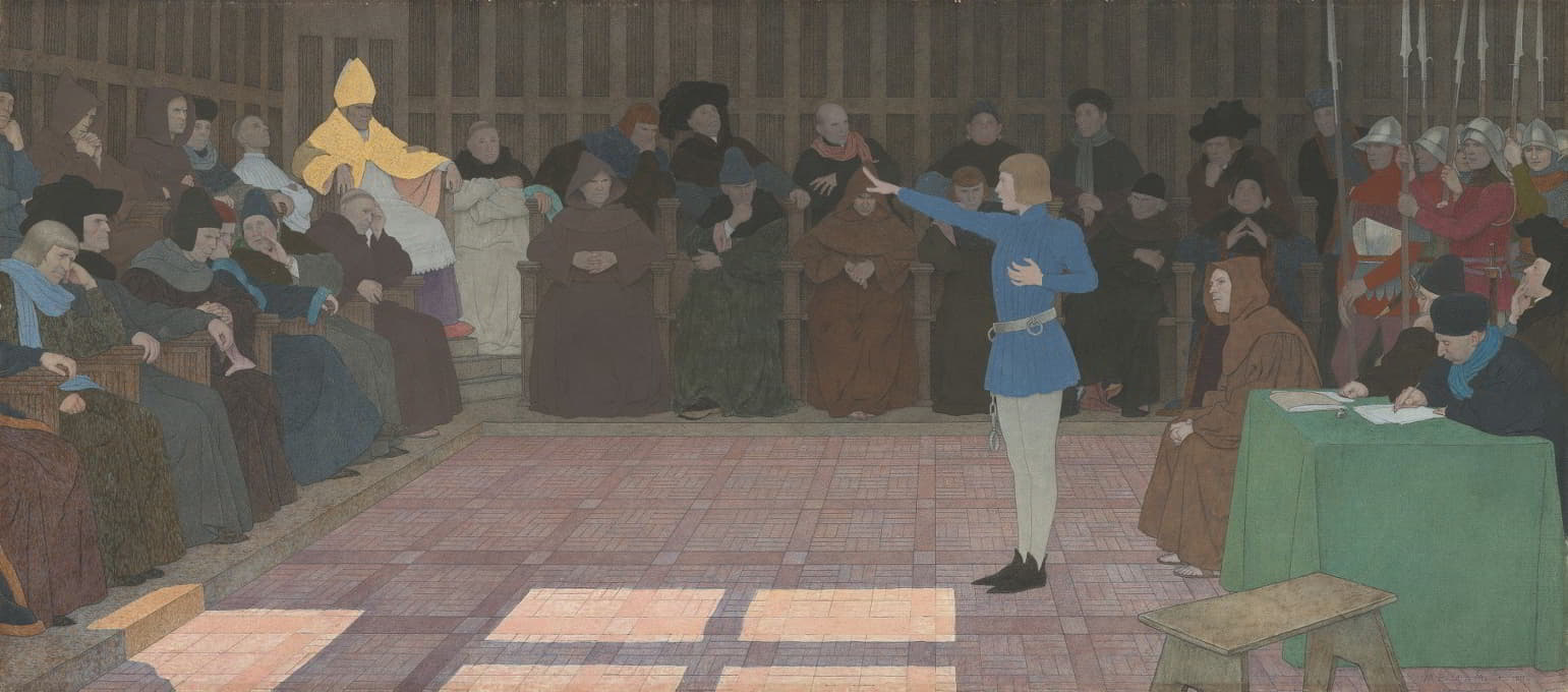 Louis Maurice Boutet de Monvel - The Trial of Joan of Arc (Joan of Arc series – VI)