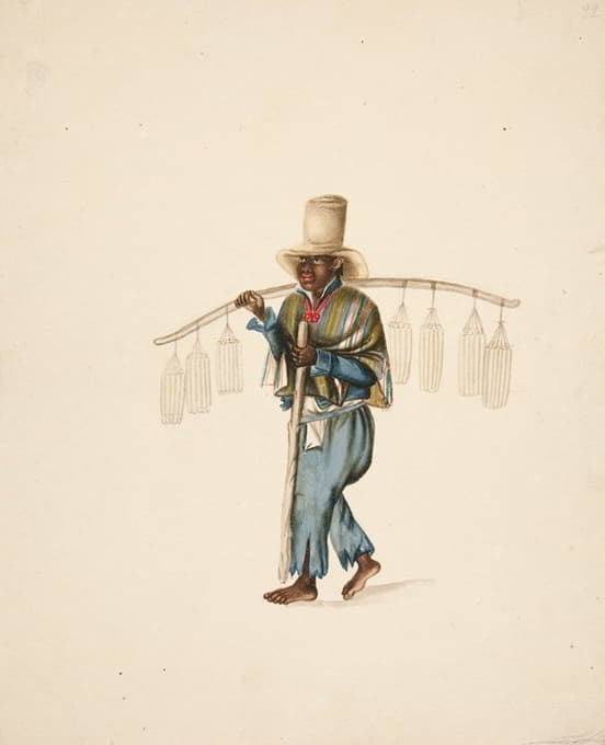 “Bolero”印第安男子带着拐杖