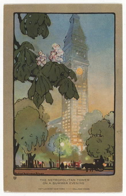 Rachael Robinson Elmer - The Metropolitan Tower on A Summer Evening