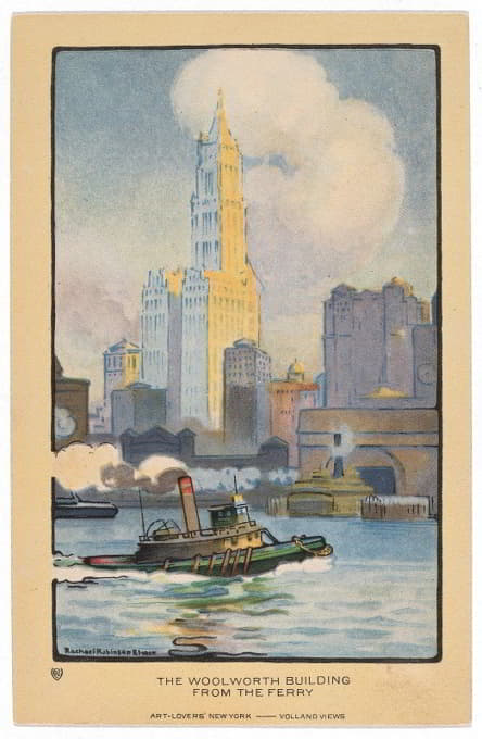 Rachael Robinson Elmer - The Woolworth Building from the Ferry