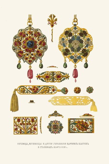 Petlitsy、木偶和其他ukrasheniia tsarskikh板和stanovykh kaftanov