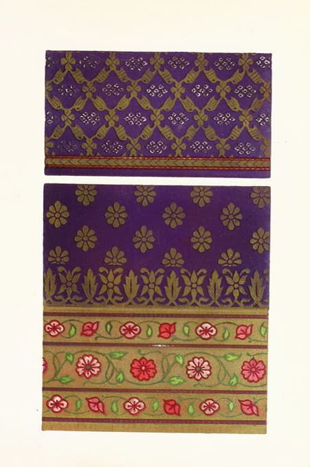 印度丝绸和黄金纸巾
