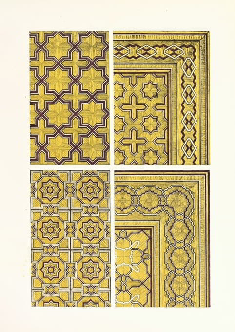 现代法国装饰木地板标本。（《侯爵广场》