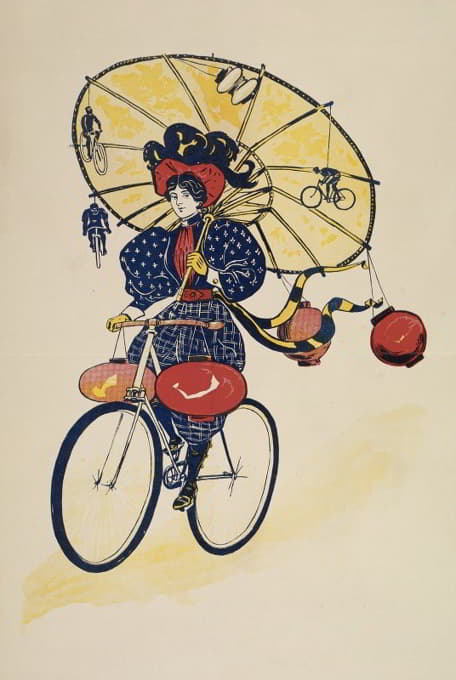 骑自行车的女人