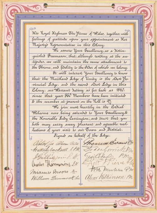 Anonymous - Addresses Presented To Lord Carrington Governor Of New South Wales, Pl.14