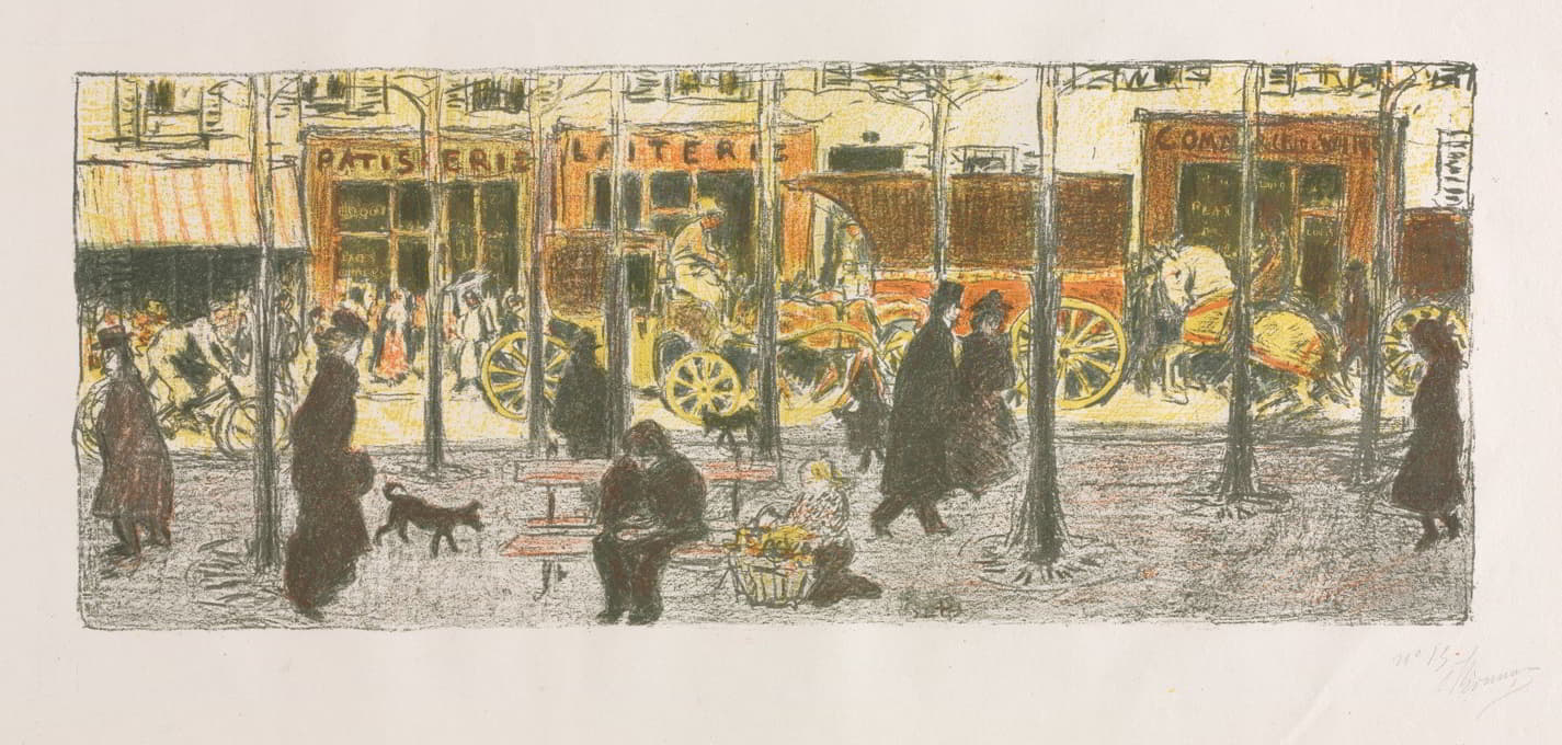 Pierre Bonnard - Some Aspects Of Paris Life, Boulevard