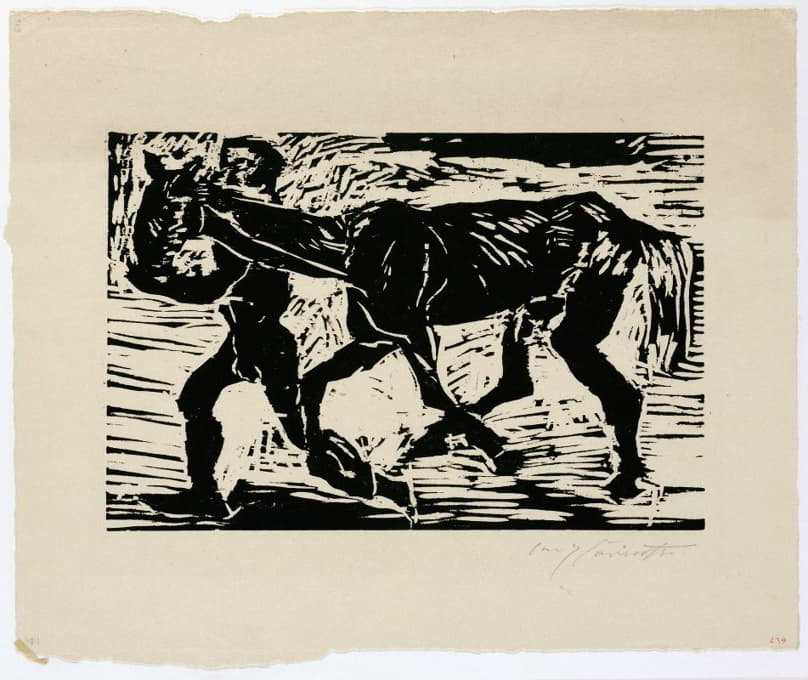 Lovis Corinth - Mann Und Pferd