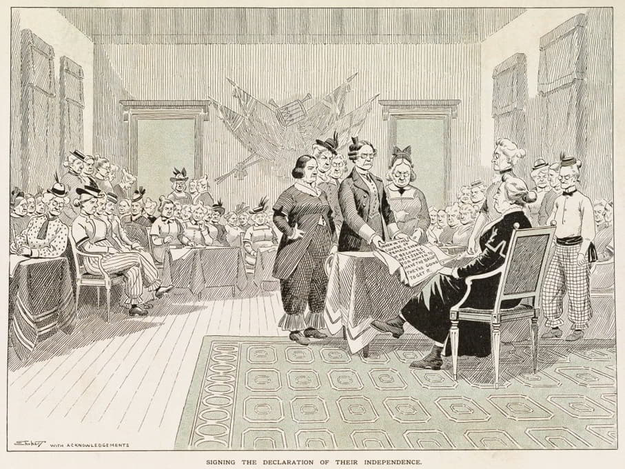 Samuel Ehrhart - Signing the declaration of their independence
