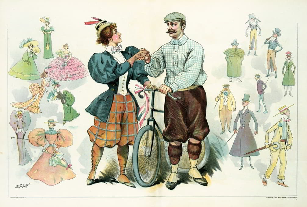 自行车——十九世纪伟大的服装改革家！