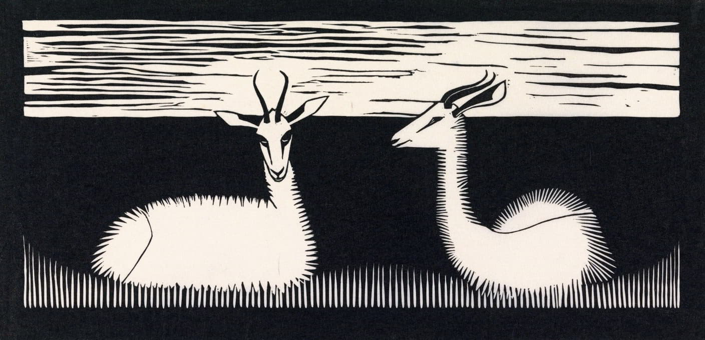 Samuel Jessurun de Mesquita - Twee gazellen