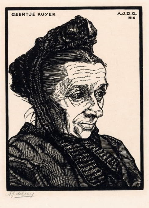 Julie de Graag - Portret van Geertje Kuijer