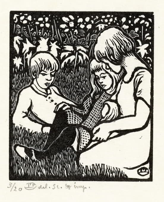 Lucien Pissarro - Drie kinderen