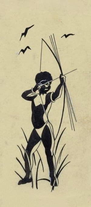 轮胎设计；鲁道夫·沃霍夫，塔米里维埃的猎人；1936年《新几内亚丛林历险记》