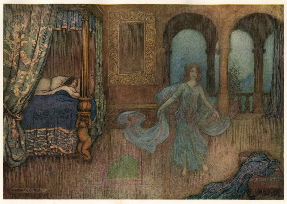 Warwick Goble - The Fairy appearing to the Prince