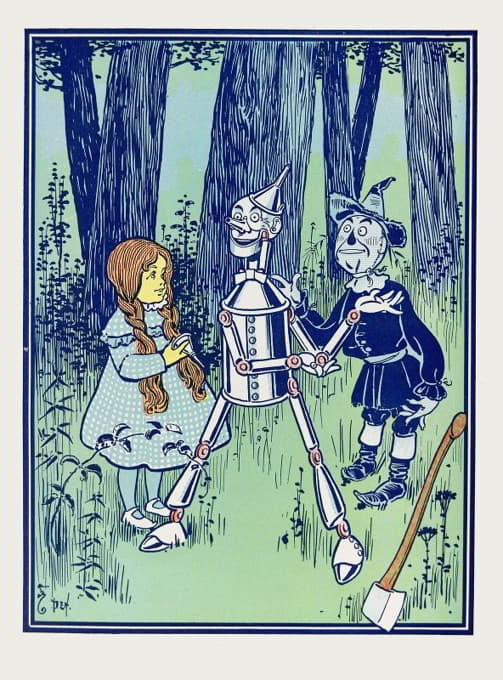 William Wallace Denslow - ‘This is the great comfort,’ said the Tin Woodman