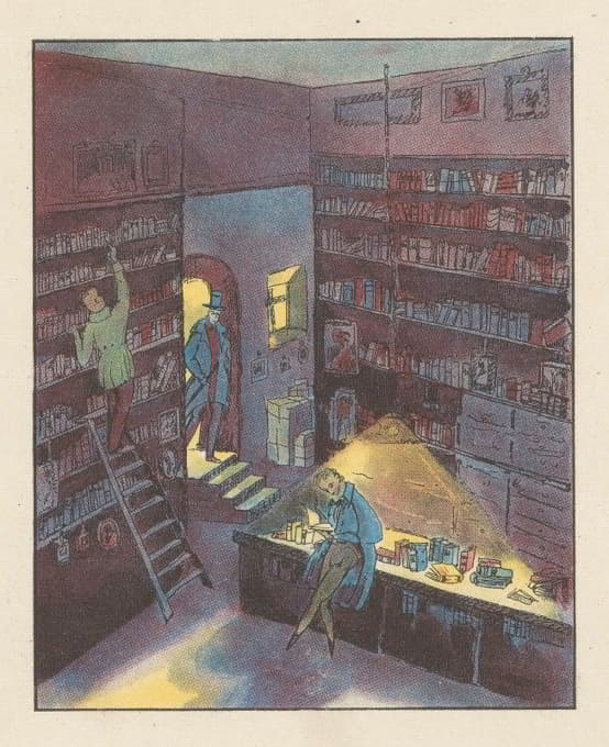 Anonymous - Interieur van een boekhandel