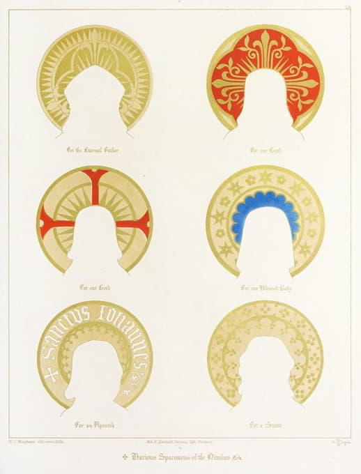Augustus Pugin - Various Forms of the Nimbus