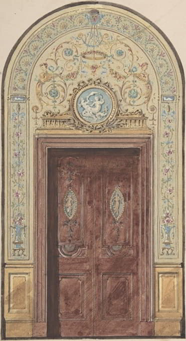 Charles Monblond - Designs for Arched Doorway