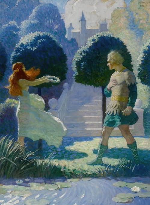 N. C. Wyeth - Ogier And Morgana