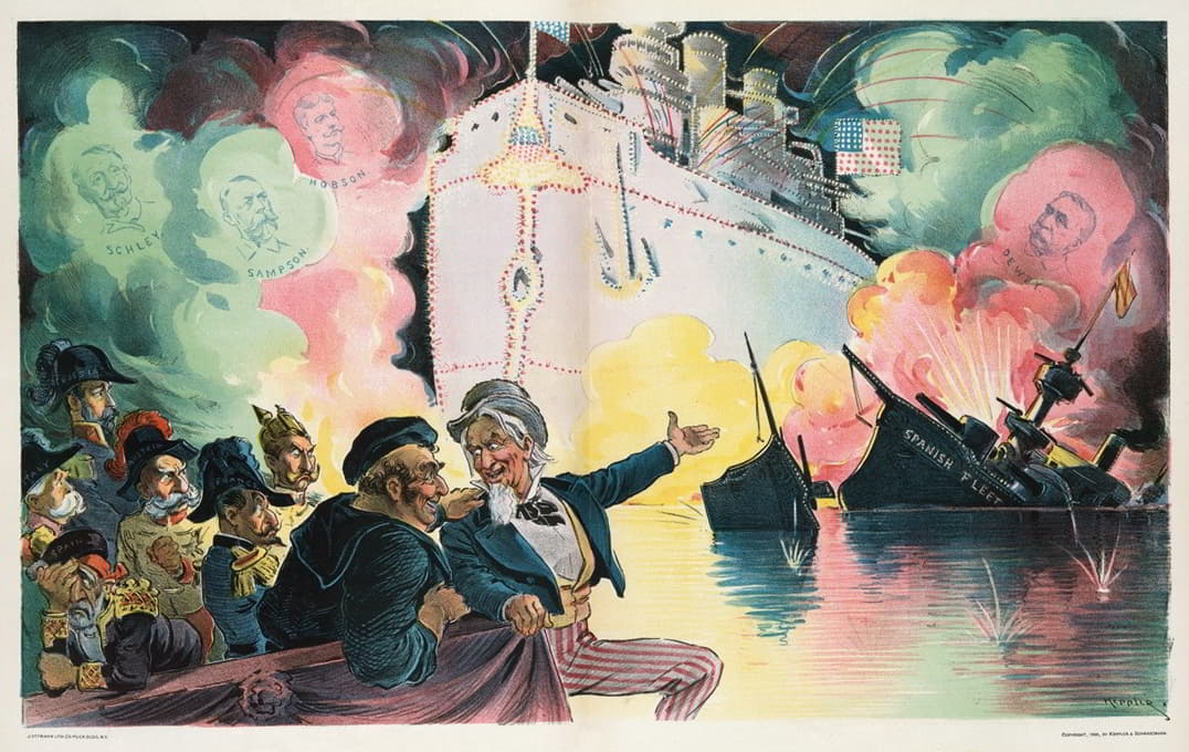 庆祝1898年7月4日——“美国战舰的胜利”