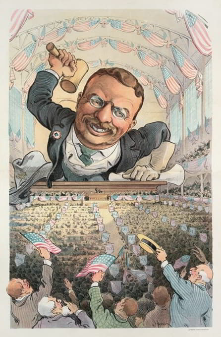 芝加哥，1904年6月21日—“所有赞成提名的人都会说赞成！’