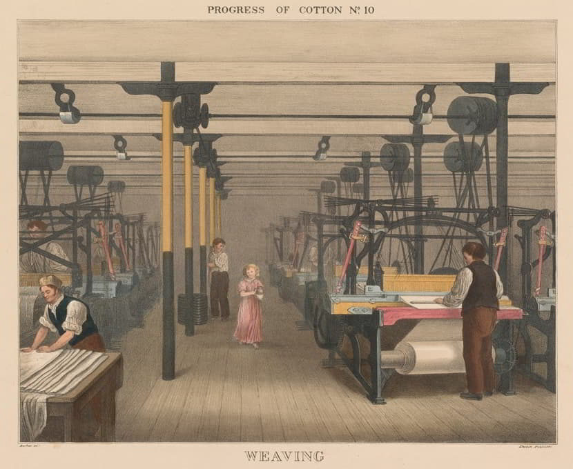 James Richard Barfoot - Progress of Cotton; #10 – Weaving