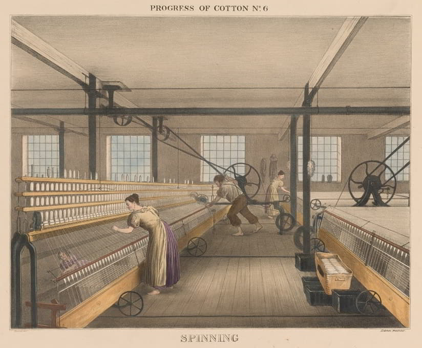 James Richard Barfoot - Progress of Cotton; #6 Spinning