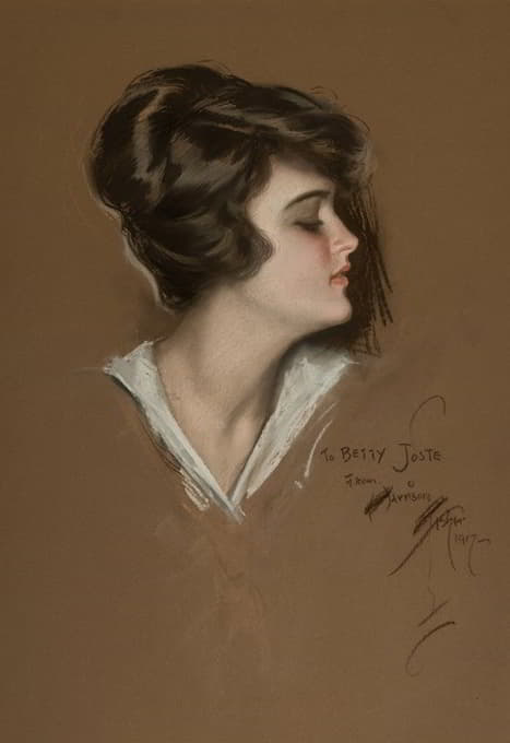 Harrison Fisher - Portrait of Betty Joste