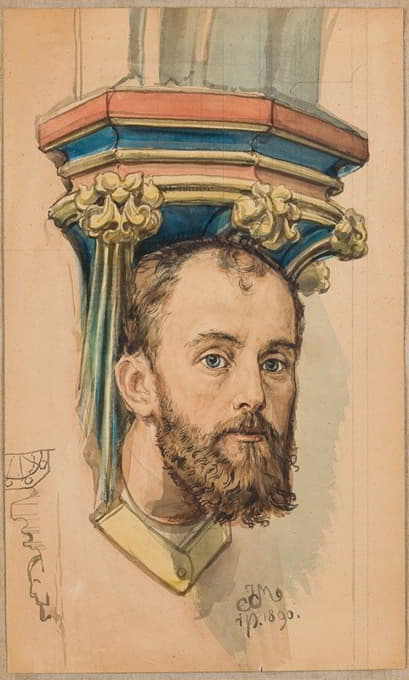 男性头部形状的控制台（T.Stryjeński肖像）