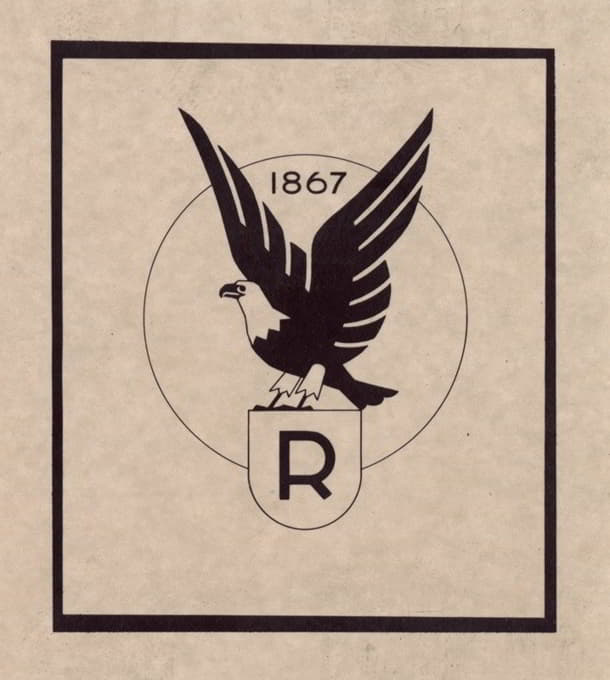 Ruppert啤酒与eagle的标志