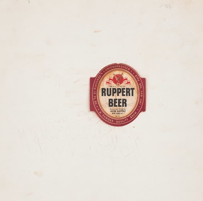 鲁珀特啤酒标签