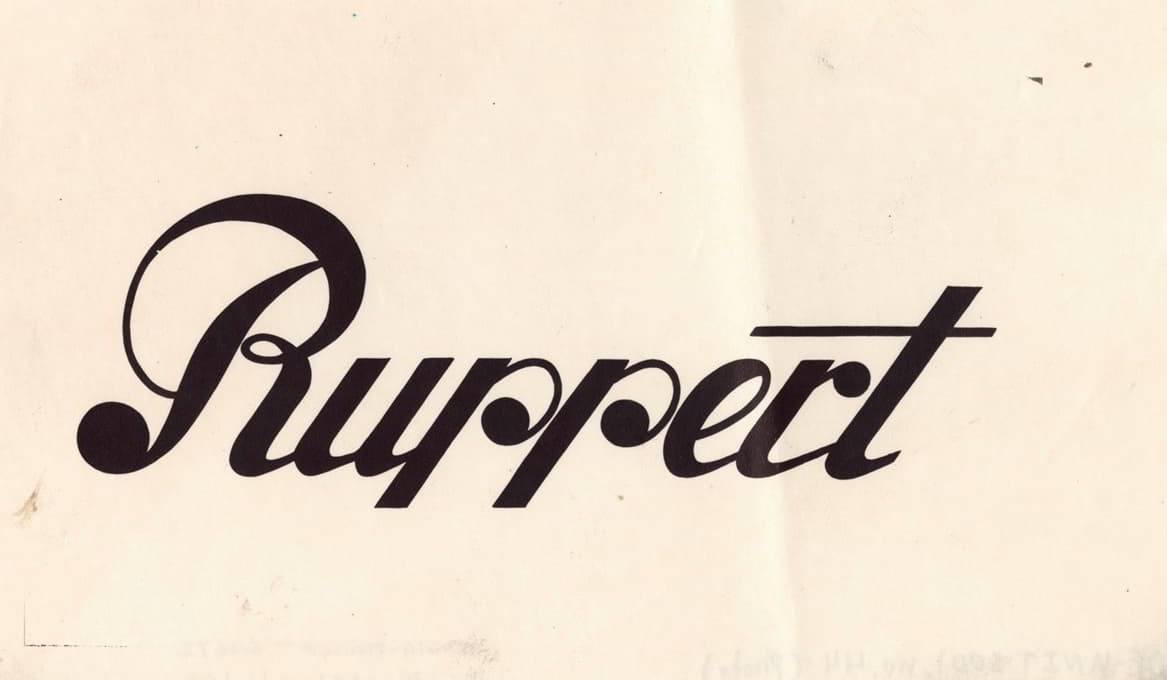 Ruppert啤酒的风格化标志