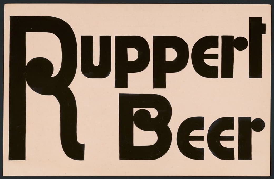 鲁珀特啤酒的排版研究