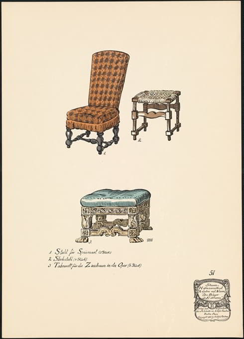 Ernst Stern - Sessel 1 bis 3