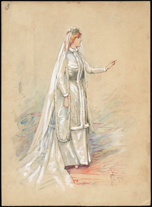 W. Fasienski - Unidentified Italian opera costume design plate 3