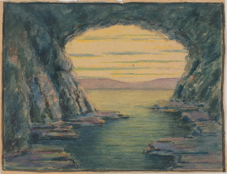 Herbert Crowley - A Seaside Cave