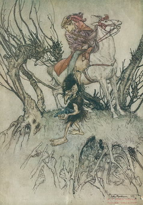 Arthur Rackham - At length they all pointed their stained fingers at me