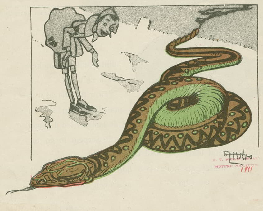 Attilio Mussino - ‘I beg your pardon, Mr. Serpent, would you be so kind…’