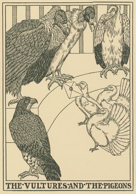 Percy J. Billinghurst - The vultures and the pigeons.