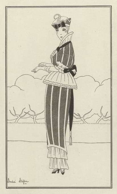 André Stéfan - Journal des Dames et des Modes, Costumes Parisiens, 1914, No. 138