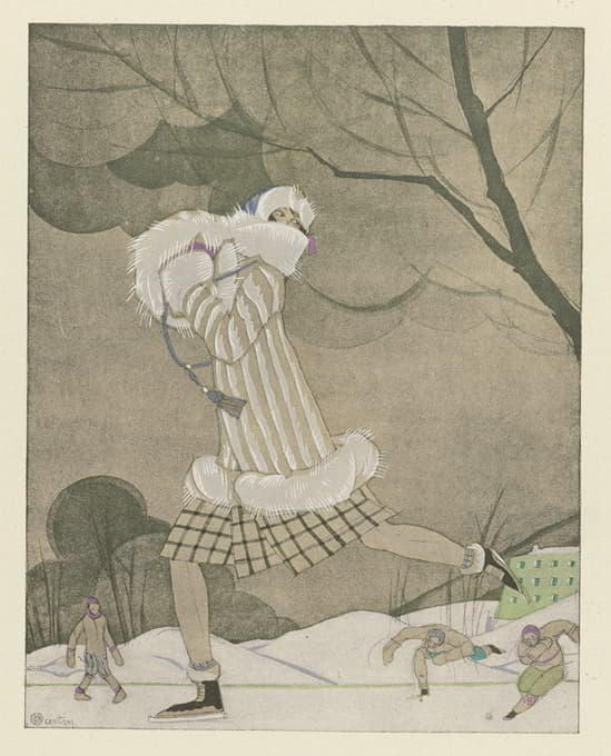 Charles Martin - La Belle de chamonix ; Jaquette hermine et renard blanc, de Max-A. Leroy