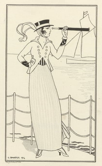George Barbier - Costume de Yacht