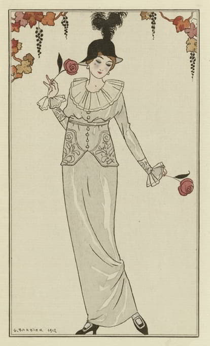 《妇女与时尚杂志》，1912年，巴黎服装，第8期
