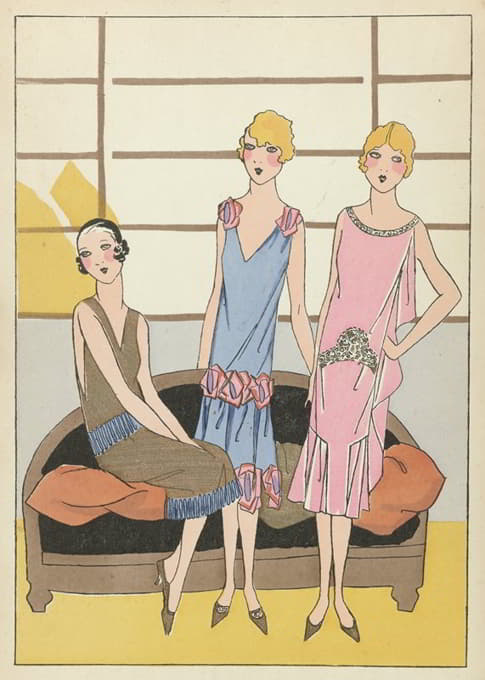 《巴黎人》，1925年，第9期；附加费。在船上。安娜创作