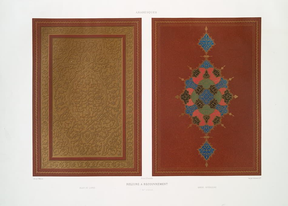 阿拉伯花纹；a）搭接；书架；内卫（16世纪）