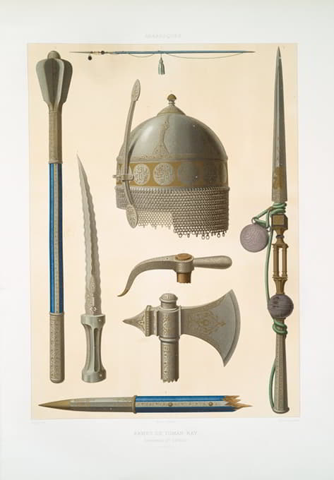 阿拉伯花纹；托曼湾武器；套装和细节（15世纪）