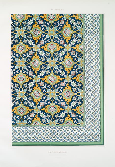 阿拉伯花纹；壁饰；德威奇的特基（17世纪）；2、
